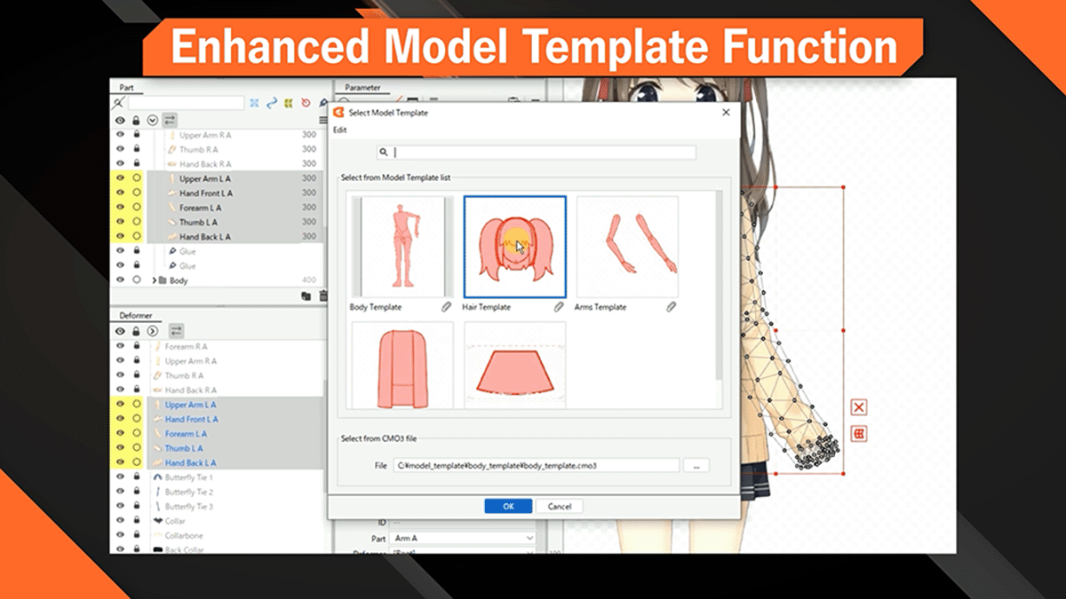 Enhanced Model Templates